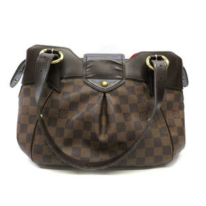 Louis Vuitton Brown Damier PM Handbag Canvas Sistina